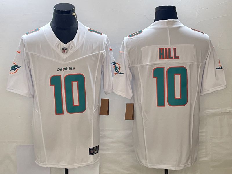 Men Miami Dolphins #10 Hill White 2023 Nike Vapor Limited NFL Jersey style 1->philadelphia eagles->NFL Jersey